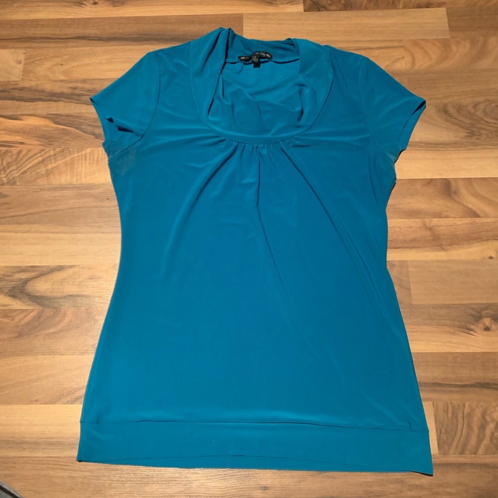 Blue Cap Sleeve Top